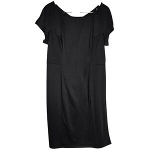 Penny Chic Black Dress XL‎ (16/18) Career Professional Work Stretch
